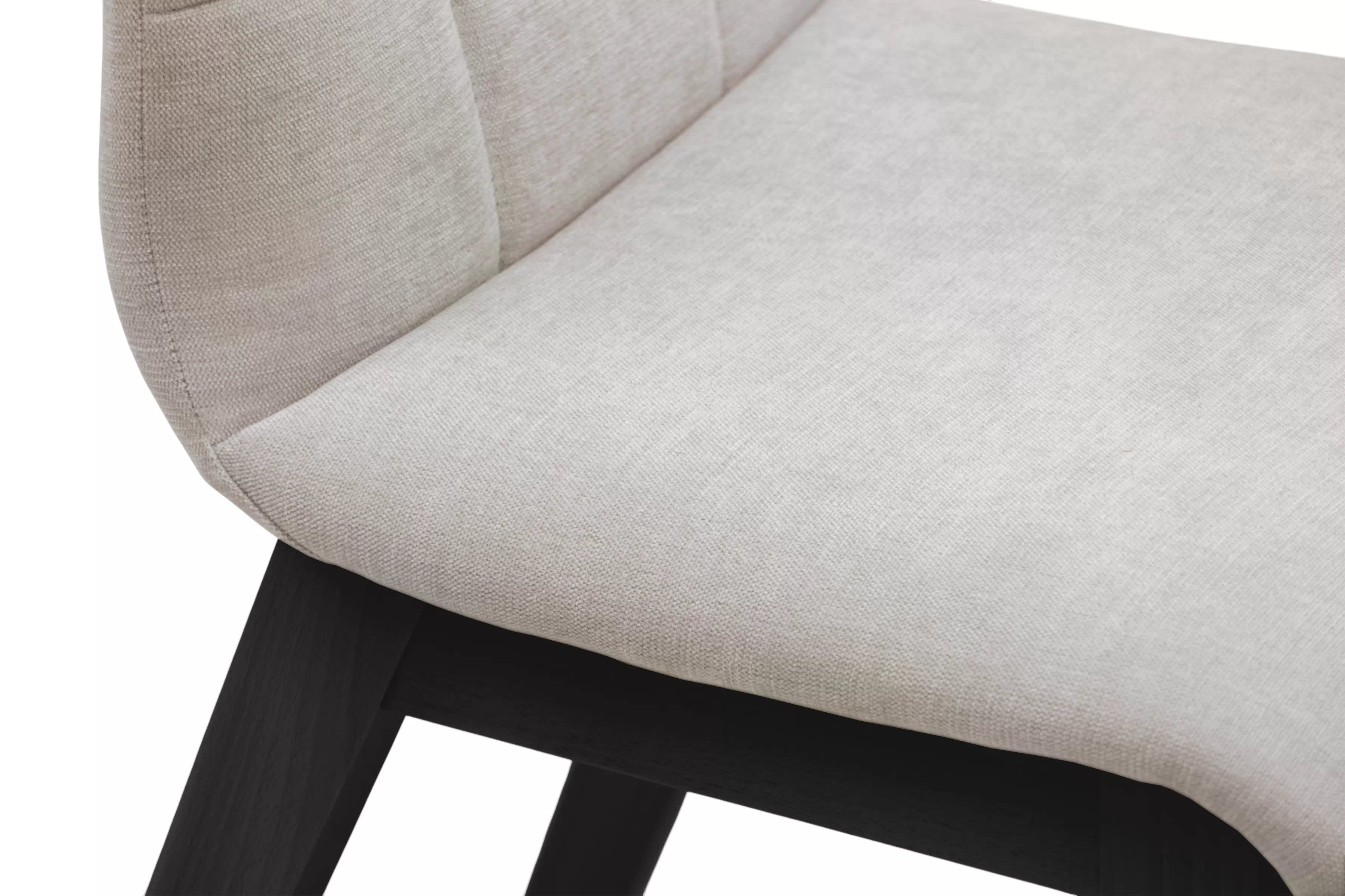 Čalouněná jídelní židle Platinum 4 - světle šedý šenil Wind 05 / černé nohy židle čalouněné Platinum 4  - světlý šedá šenil Wind 05 / Nohy černá