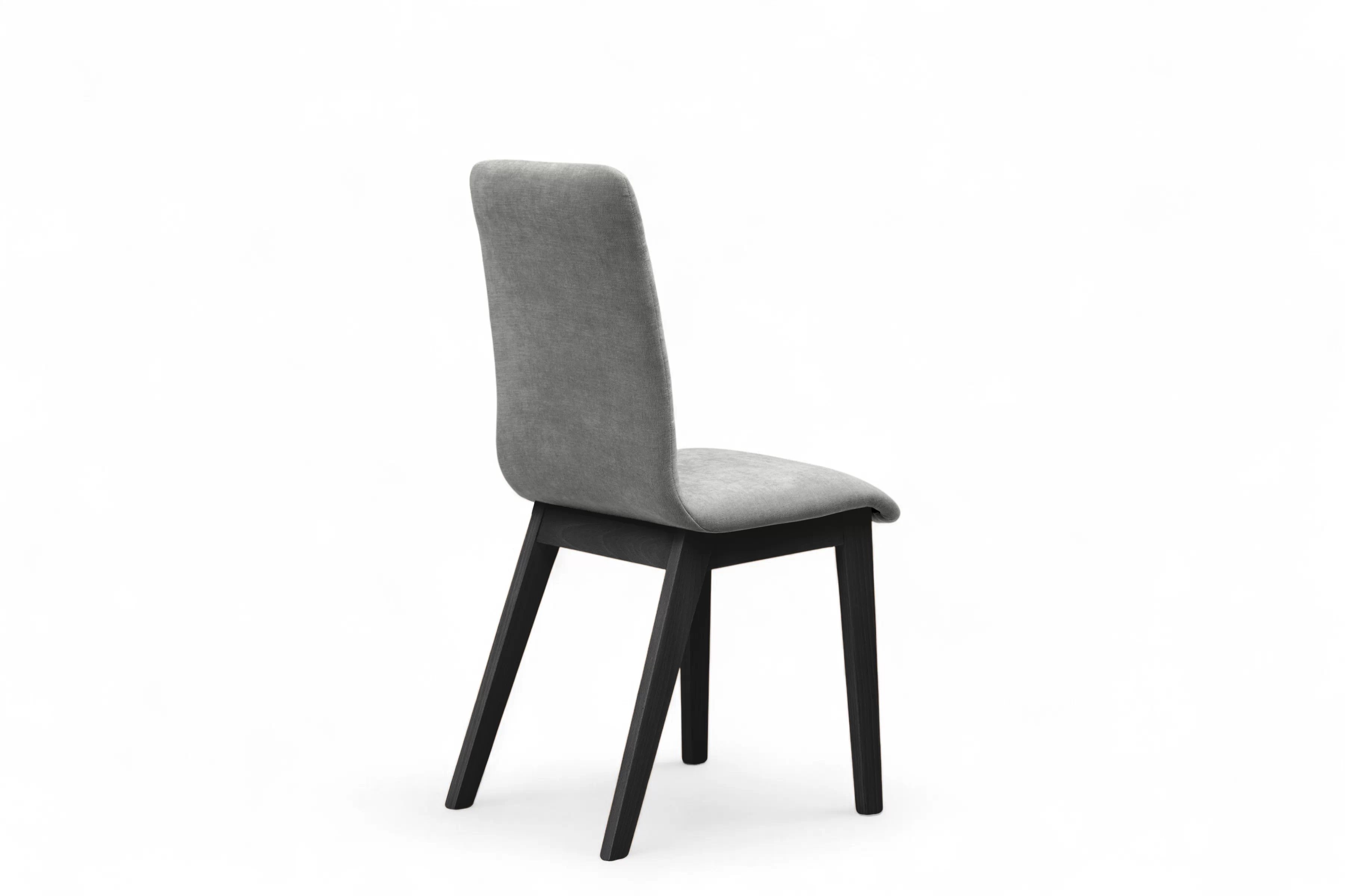 Čalouněná jídelní židle Platinum 4 - šedý šenil Wind 90 / černé nohy židle čalouněné Platinum 4  - šedá šenil Wind 90 / Nohy černá