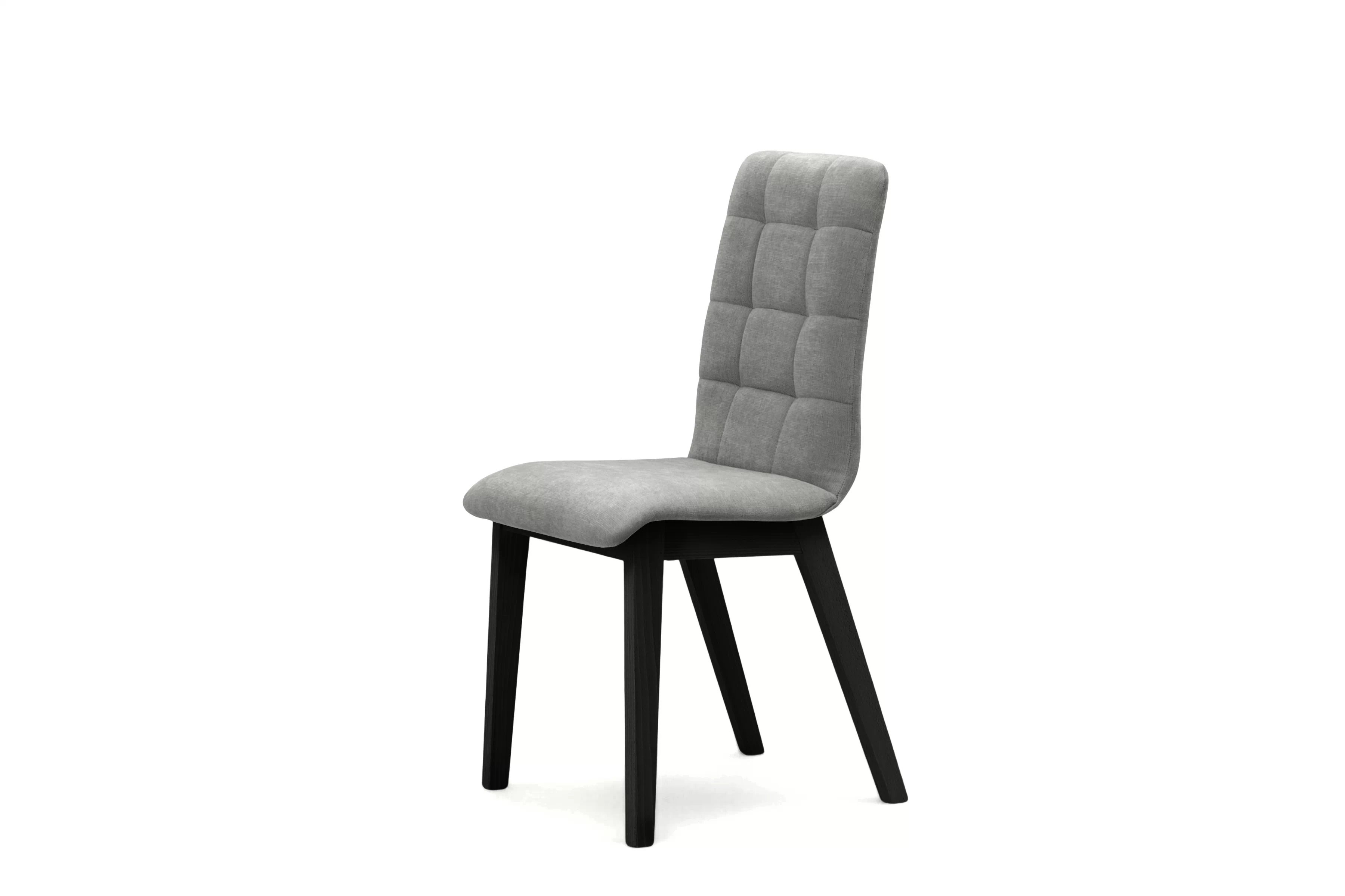 Čalouněná jídelní židle Platinum 4 - šedý šenil Wind 90 / černé nohy židle čalouněné Platinum 4  - šedá šenil Wind 90 / Nohy černá