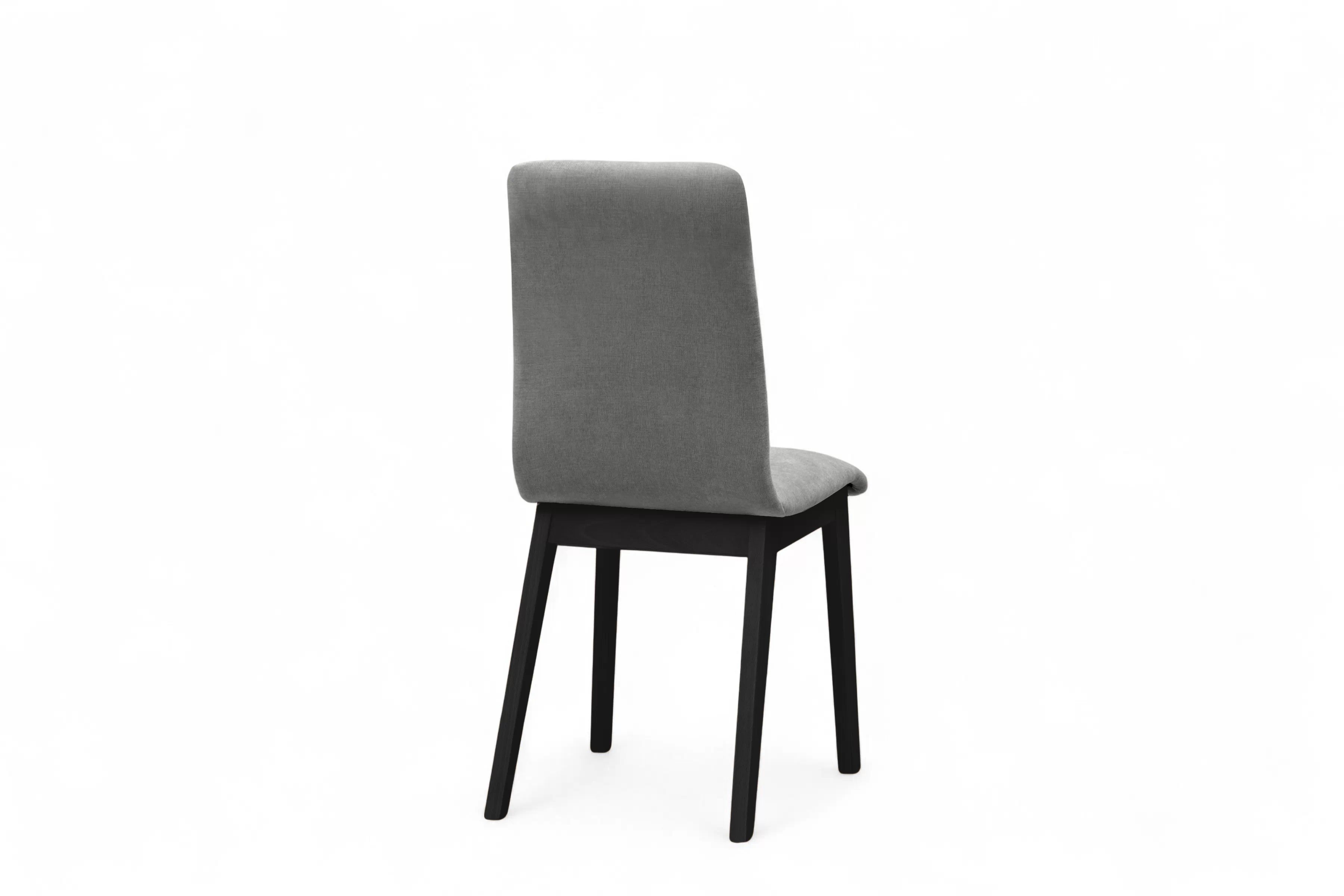 Čalouněná jídelní židle Platinum 4 - šedý šenil Wind 90 / černé nohy židle čalouněné Platinum 4  - šedá šenil Wind 90 / Nohy černá