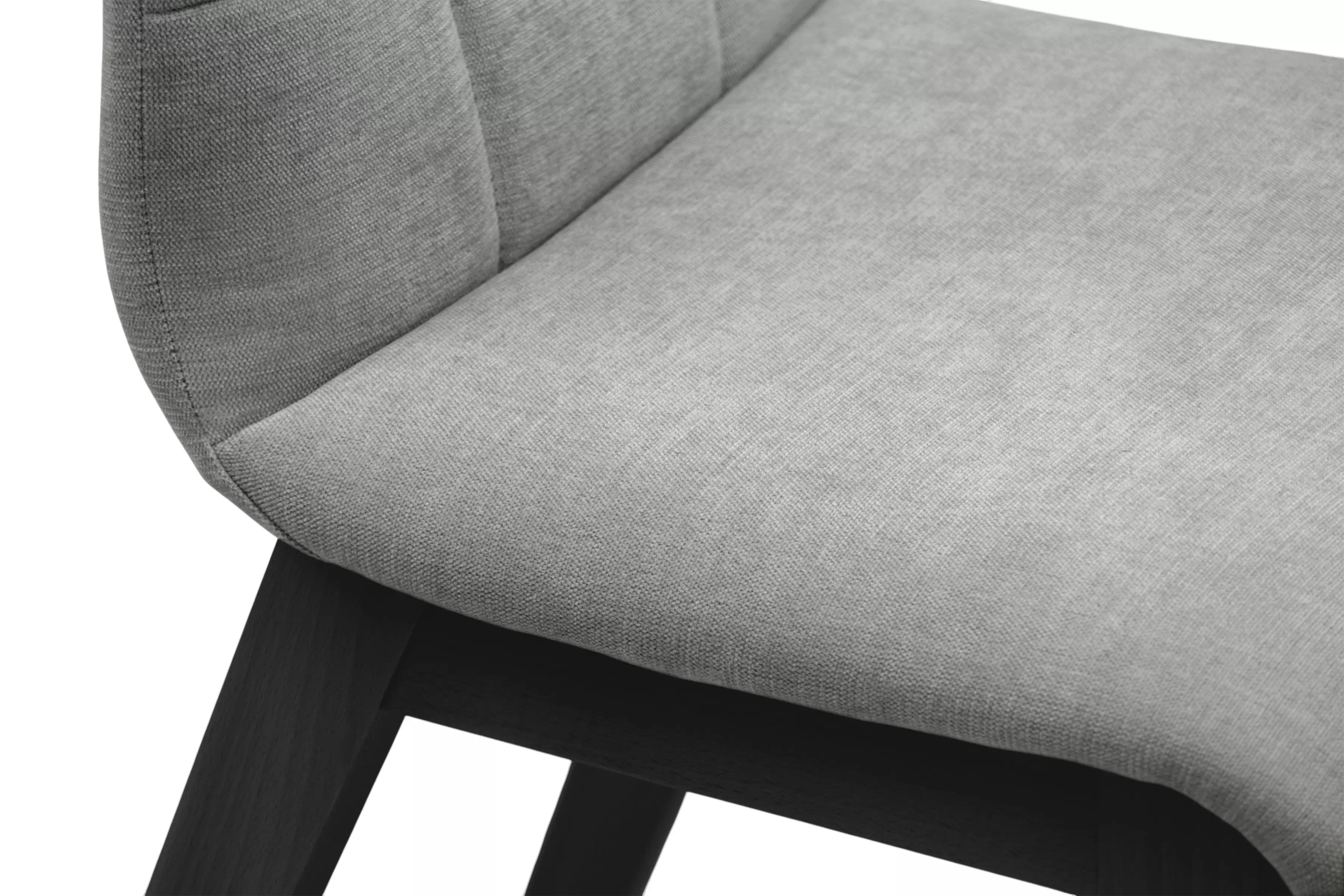 Čalouněná jídelní židle Platinum 4 - šedý šenil Wind 90 / černé nohy židle čalouněné Platinum 4  - šedá šenil Wind 90 / Nohy černá