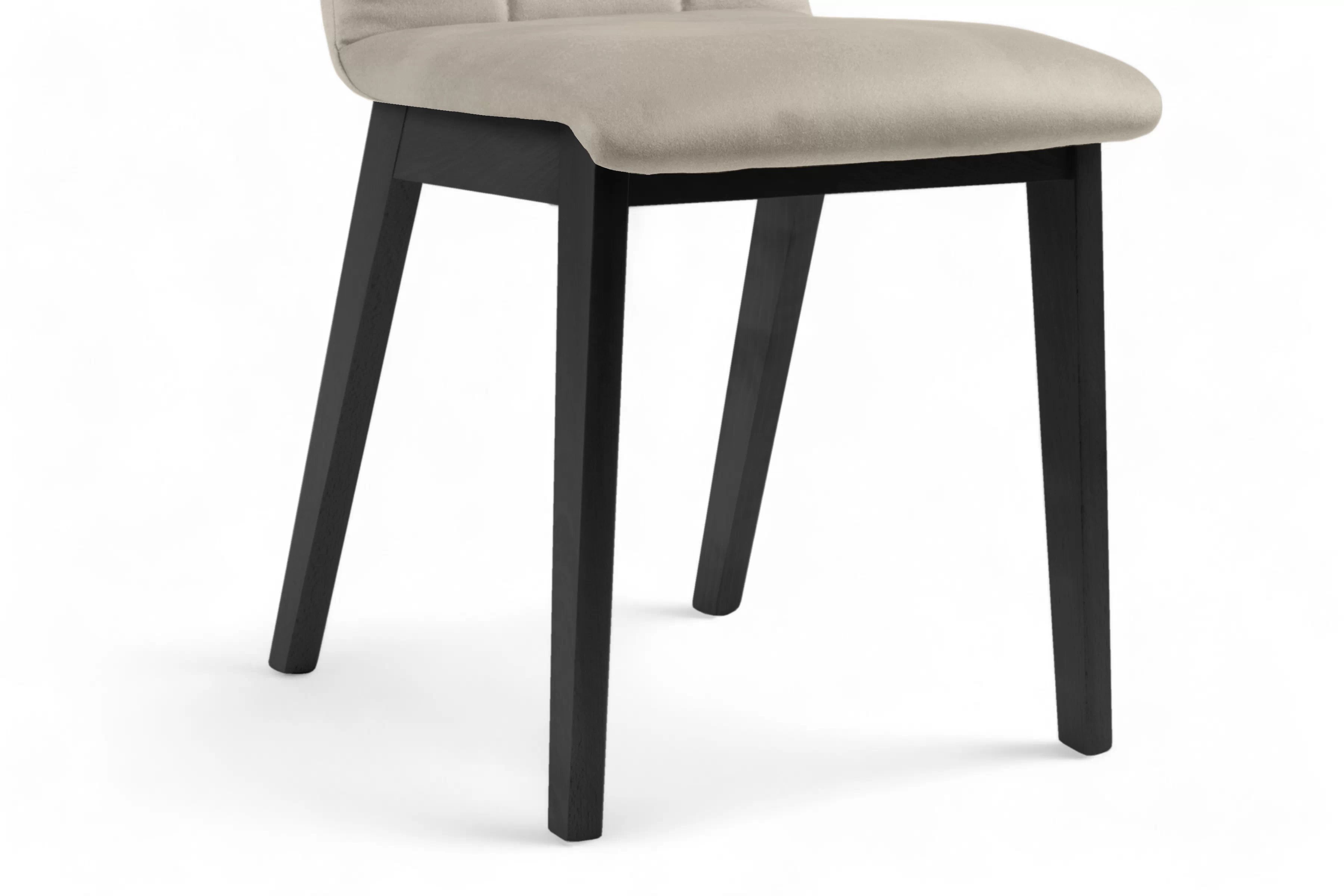 Jedálenská stolička Platinum 5 - Béžová Salvador 02 / čierne nožičky Stolička čalúnená Platinum 5 - Béžová Salvador 02 / čierny nožičky