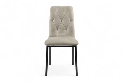Jedálenská stolička Platinum 5 - Béžová Salvador 02 / čierne nožičky Stolička čalúnená Platinum 5 - Béžová Salvador 02 / čierny nožičky