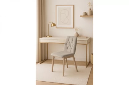 Jedálenská stolička Platinum 5 - Béžová Salvador 02 / Nohy buk Stolička čalúnená Platinum 5 - Béžová Salvador 02 / nožičky buk