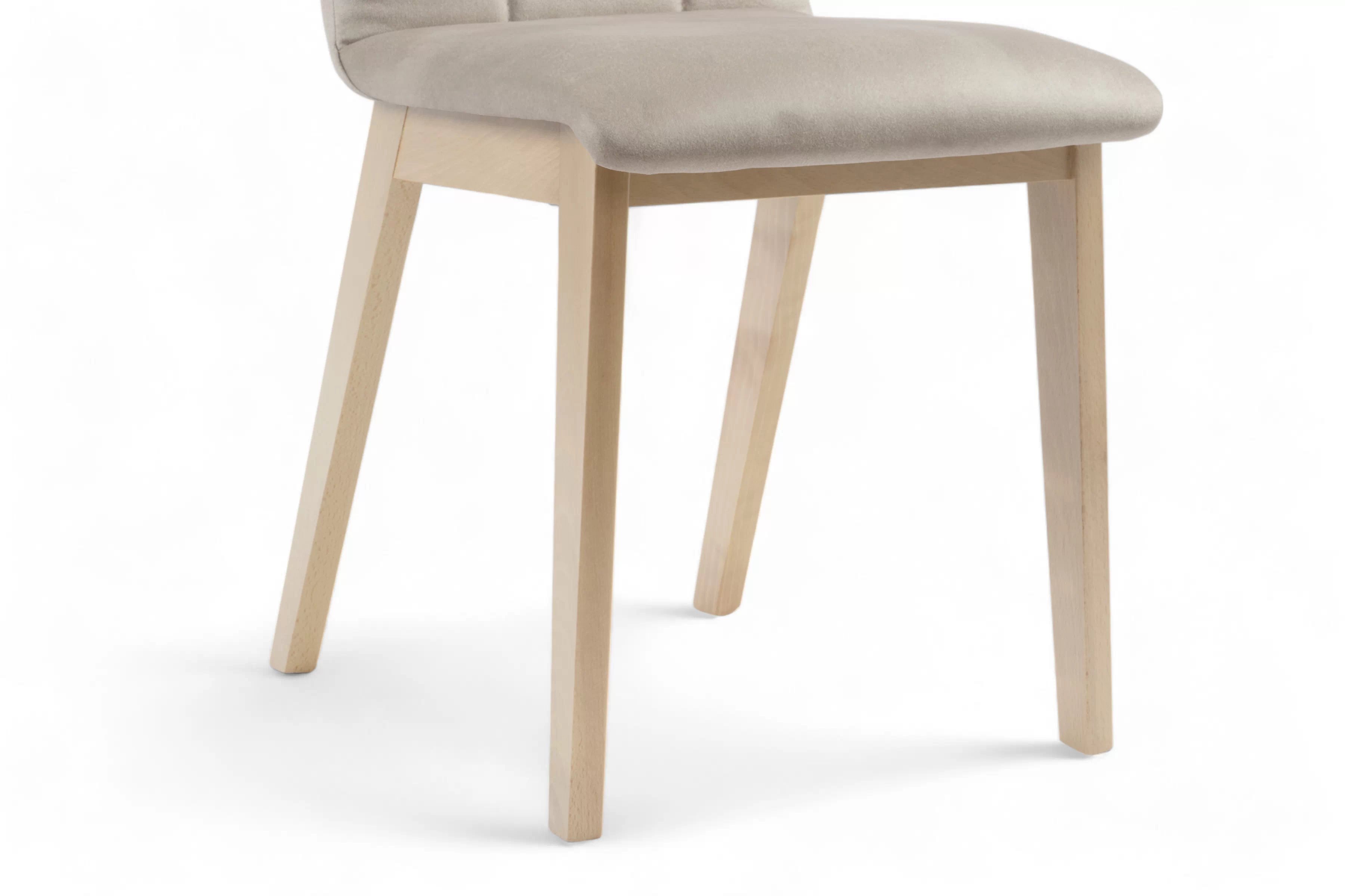 Jedálenská stolička Platinum 5 - Béžová Salvador 02 / Nohy buk Stolička čalúnená Platinum 5 - Béžová Salvador 02 / nožičky buk