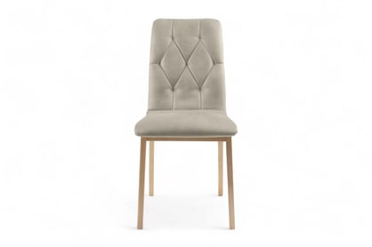 Jedálenská stolička Platinum 5 - Béžová Salvador 02 / Nohy buk Stolička čalúnená Platinum 5 - Béžová Salvador 02 / nožičky buk