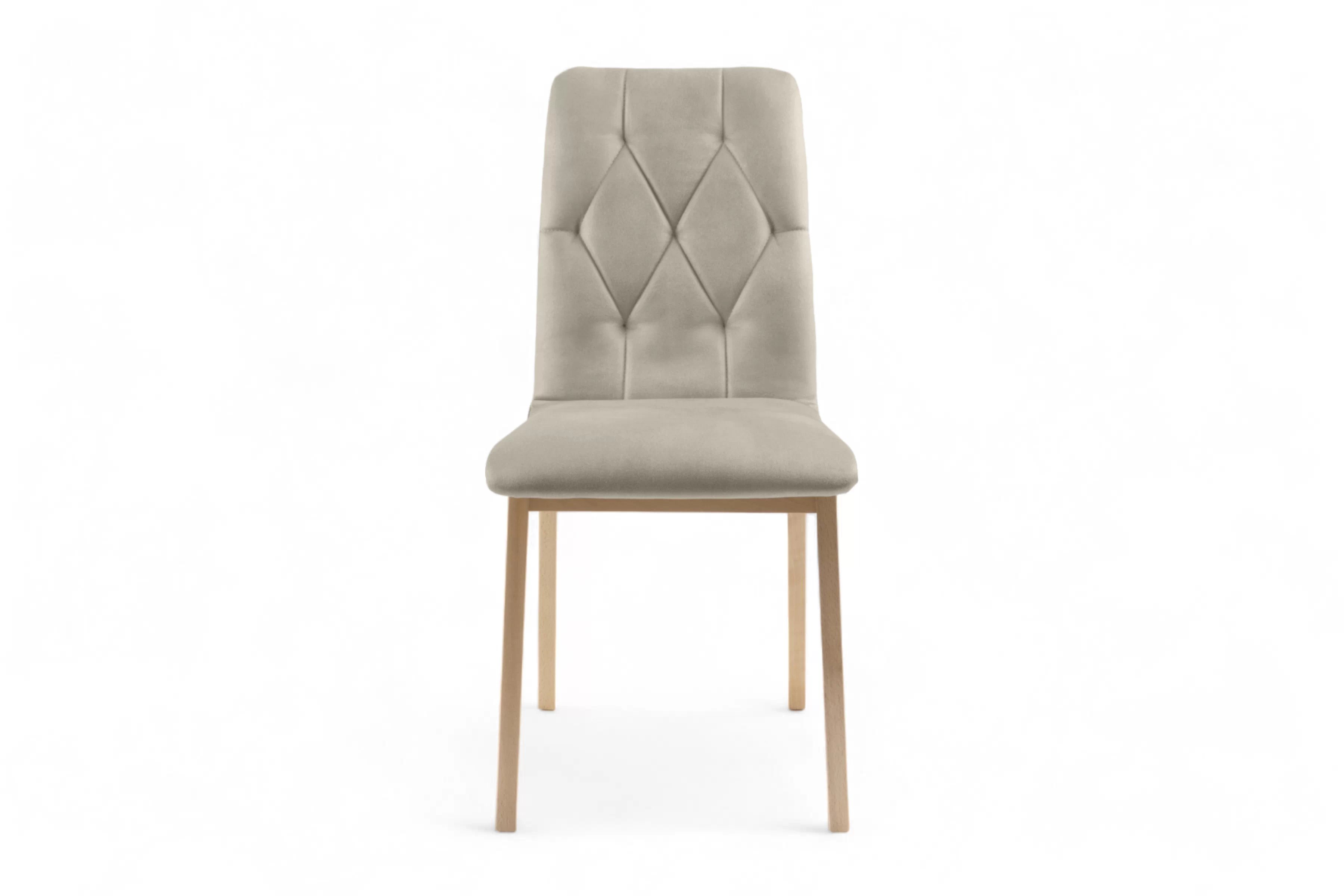 Jedálenská stolička Platinum 5 - Béžová Salvador 02 / Nohy buk Stolička čalúnená Platinum 5 - Béžová Salvador 02 / nožičky buk