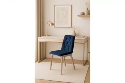 Jedálenská stolička Platinum 5 - tmavomodrá Salvador 05 / Nohy buk Stolička čalúnená Platinum 5 - granat Salvador 05 / nožičky buk