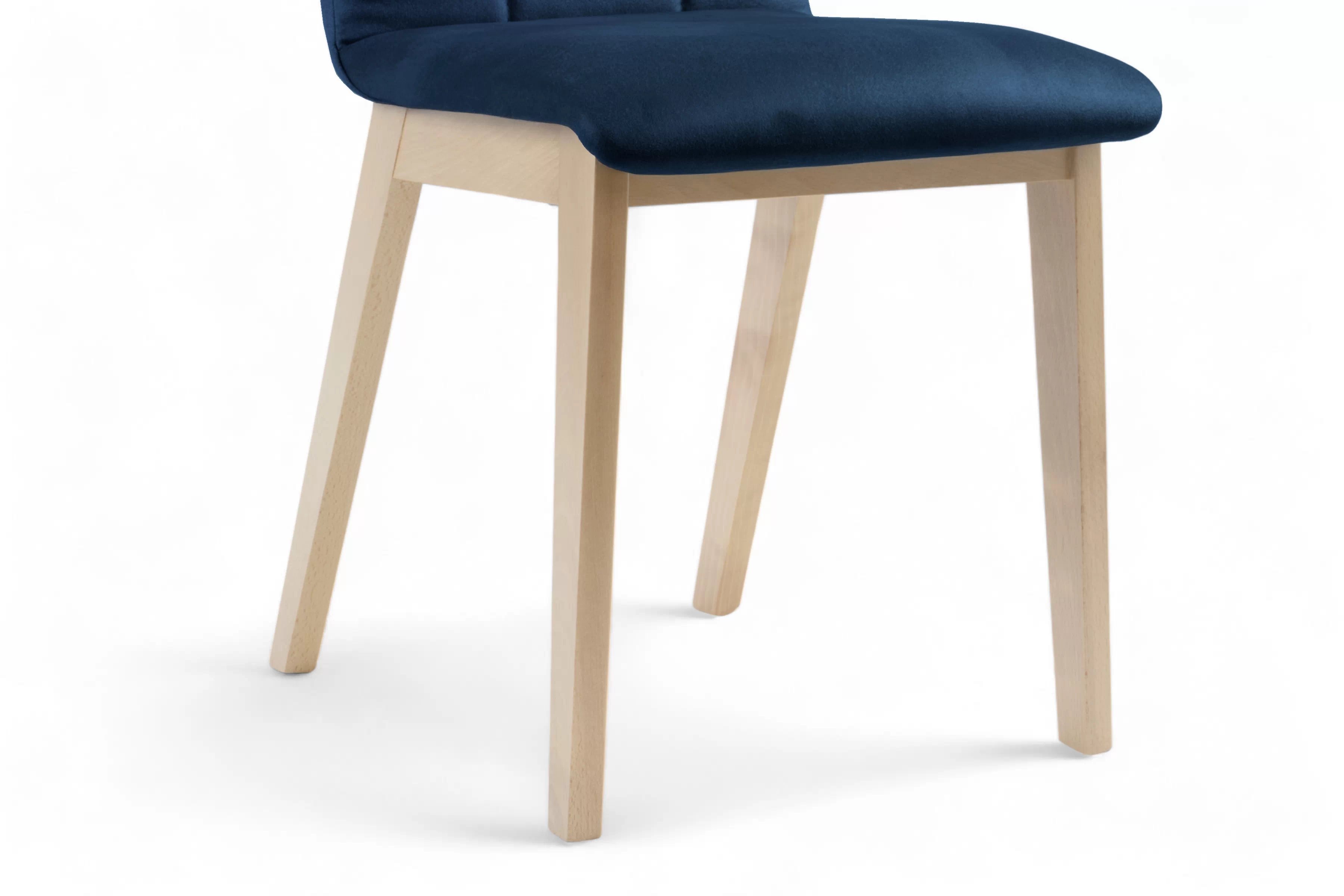 Jedálenská stolička Platinum 5 - tmavomodrá Salvador 05 / Nohy buk Stolička čalúnená Platinum 5 - granat Salvador 05 / nožičky buk