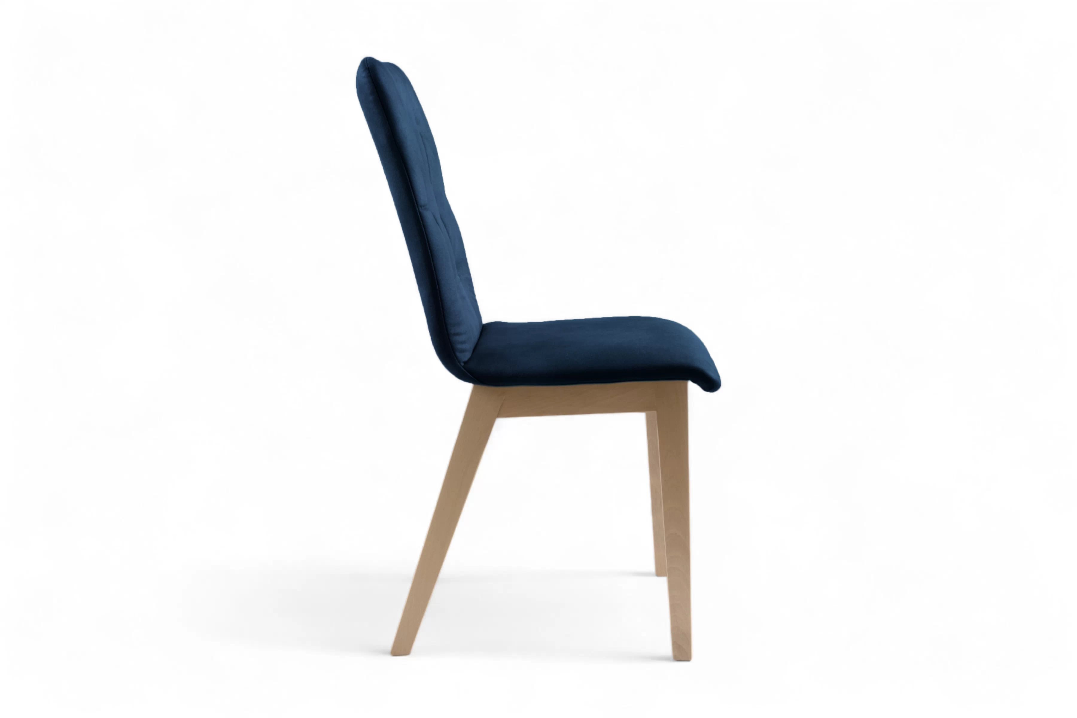 Jedálenská stolička Platinum 5 - tmavomodrá Salvador 05 / Nohy buk Stolička čalúnená Platinum 5 - granat Salvador 05 / nožičky buk