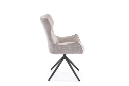 Otočená čalúnená stolička Rippla - popolavá Stolička čalúnená Rippla otočna - popielate