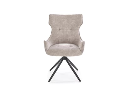 Otočená čalúnená stolička Rippla - popolavá Stolička čalúnená Rippla otočna - popielate