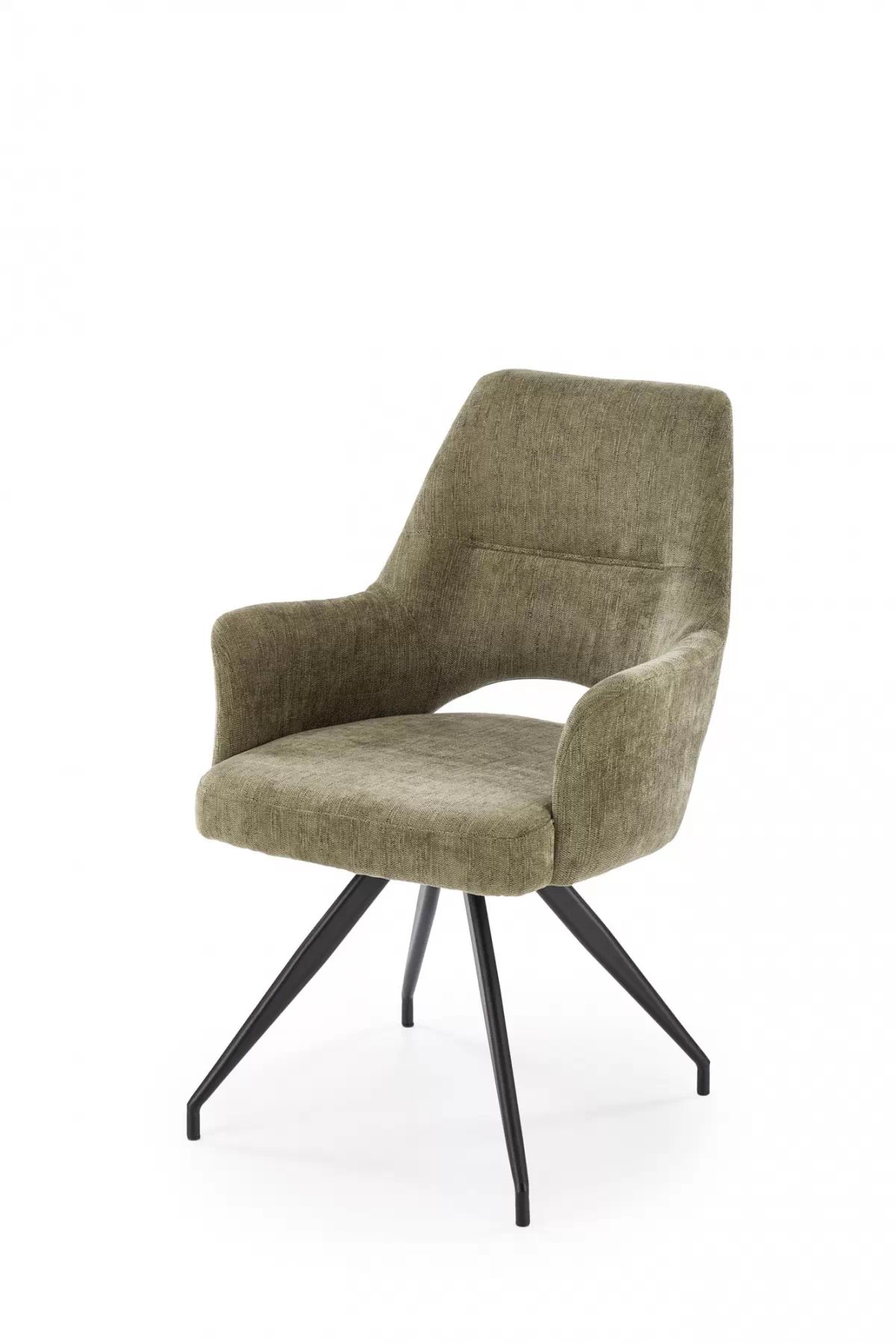 Otočné čalouněné křeslo Rivo - olivová Odin 77 židle čalouněné Rivo obrotowy - šenil oliwkowy Odin 77