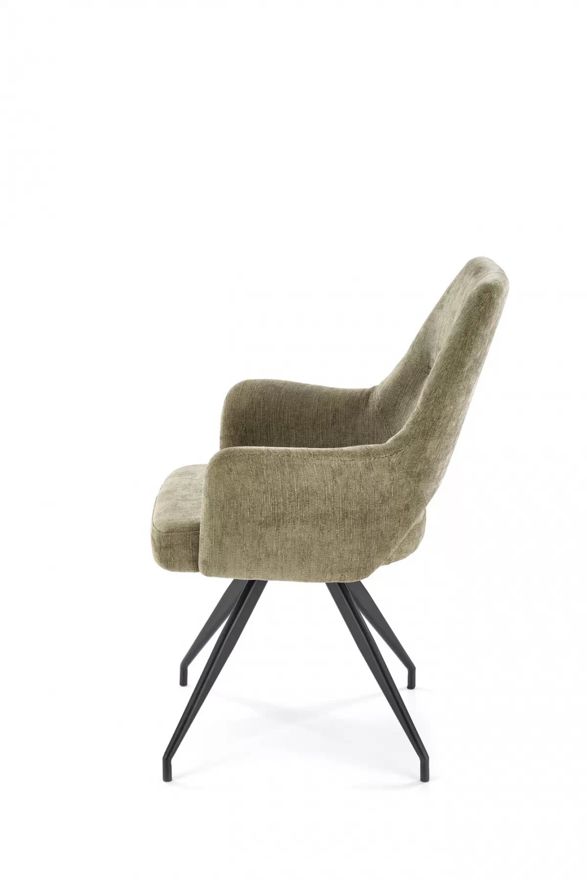 Otočné čalouněné křeslo Rivo - olivová Odin 77 židle čalouněné Rivo obrotowy - šenil oliwkowy Odin 77