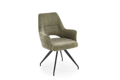 Otočné čalouněné křeslo Rivo - olivová Odin 77