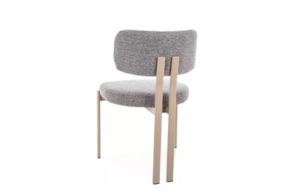 Čalúnená stolička Seluvo - sivý / kašmír Stolička čalúnená Seluvo - šedý / kašmír