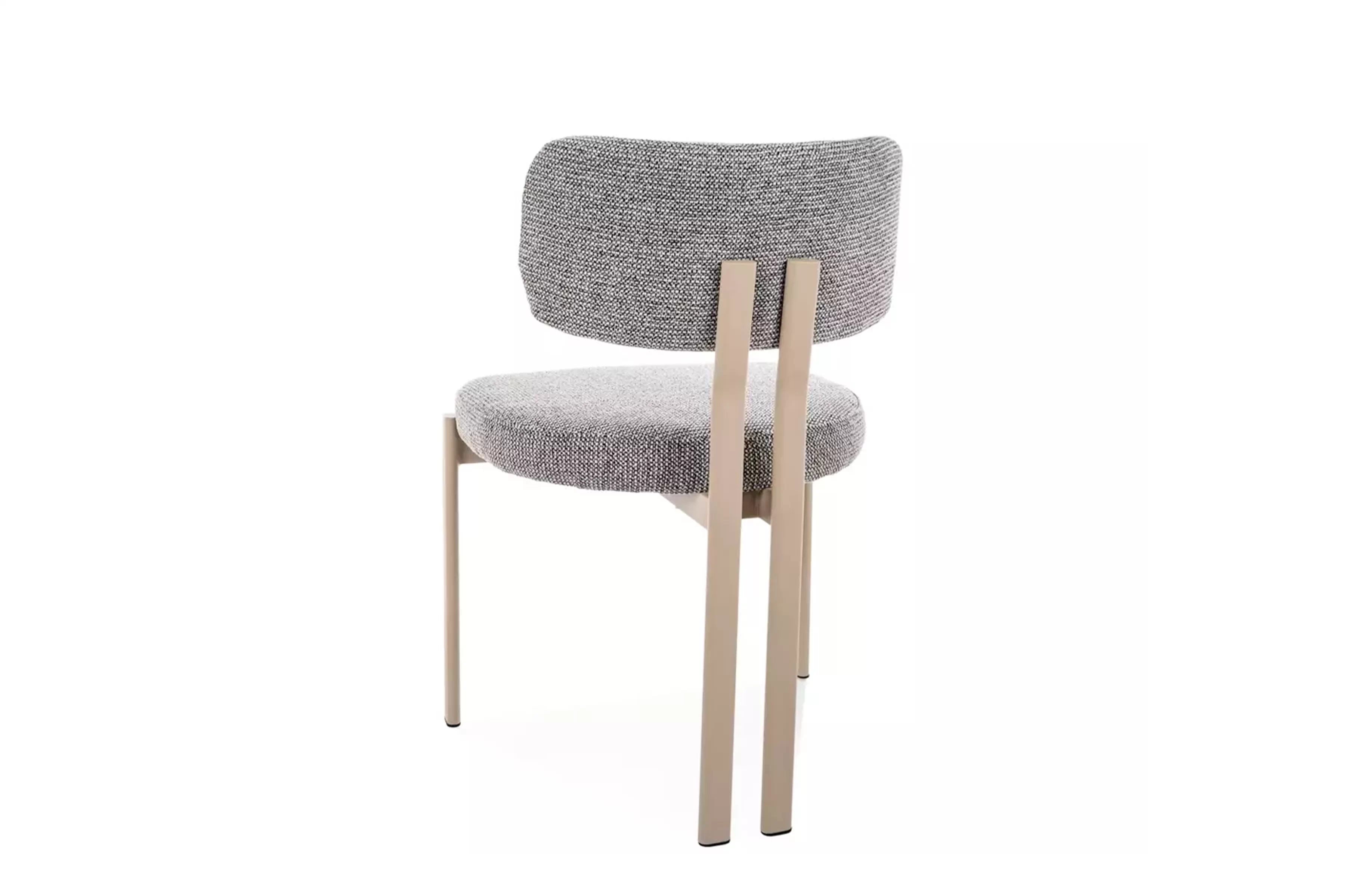 Čalúnená stolička Seluvo - sivý / kašmír Stolička čalúnená Seluvo - šedý / kašmír