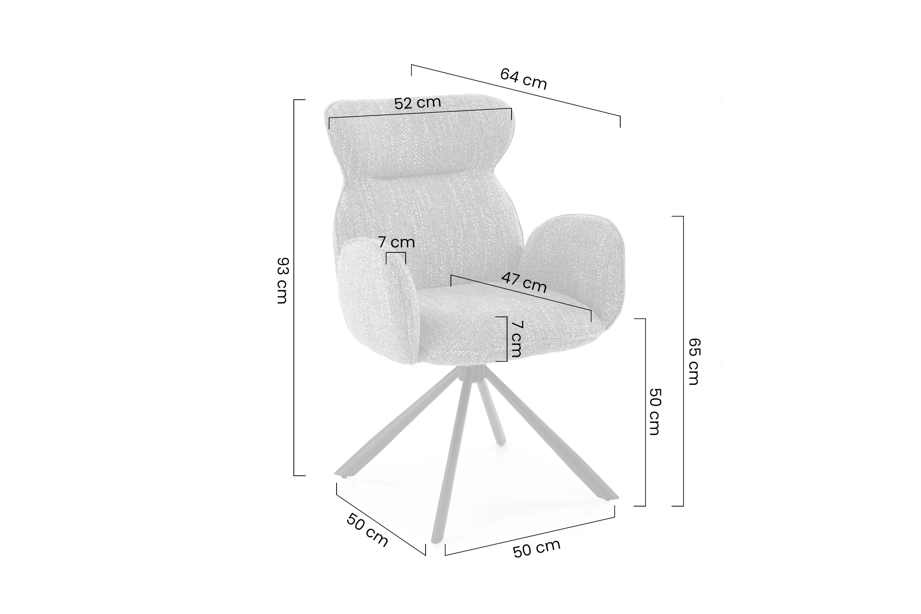Čalouněná otočná židle Sofel - béžová / černé nohy židle čalouněné Sofel obrotowe - bezowe / černé nožičky