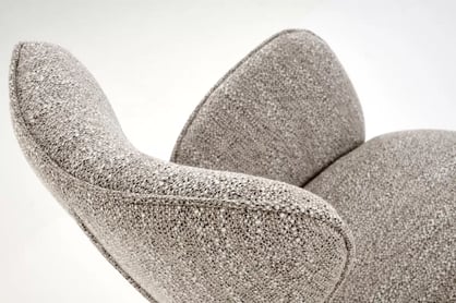 Čalouněná otočná židle Sofel - béžová / černé nohy židle čalouněné Sofel obrotowe - bezowe / černé nožičky