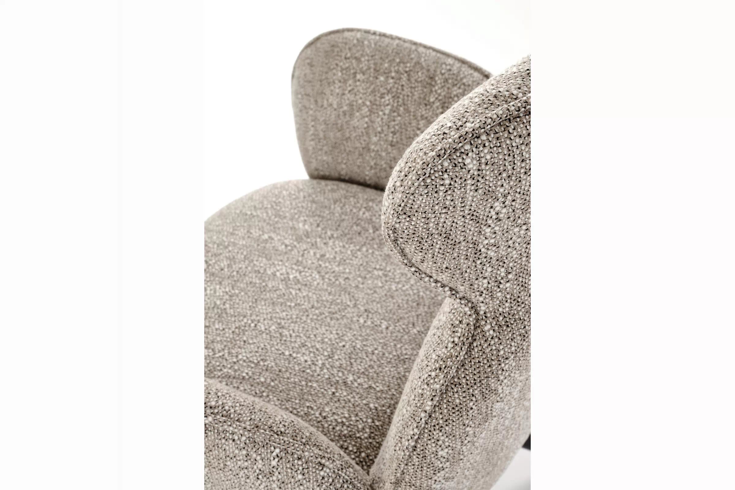 Čalouněná otočná židle Sofel - béžová / černé nohy židle čalouněné Sofel obrotowe - bezowe / černé nožičky