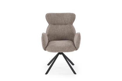 Čalouněná otočná židle Sofel - béžová / černé nohy židle čalouněné Sofel obrotowe - bezowe / černé nožičky