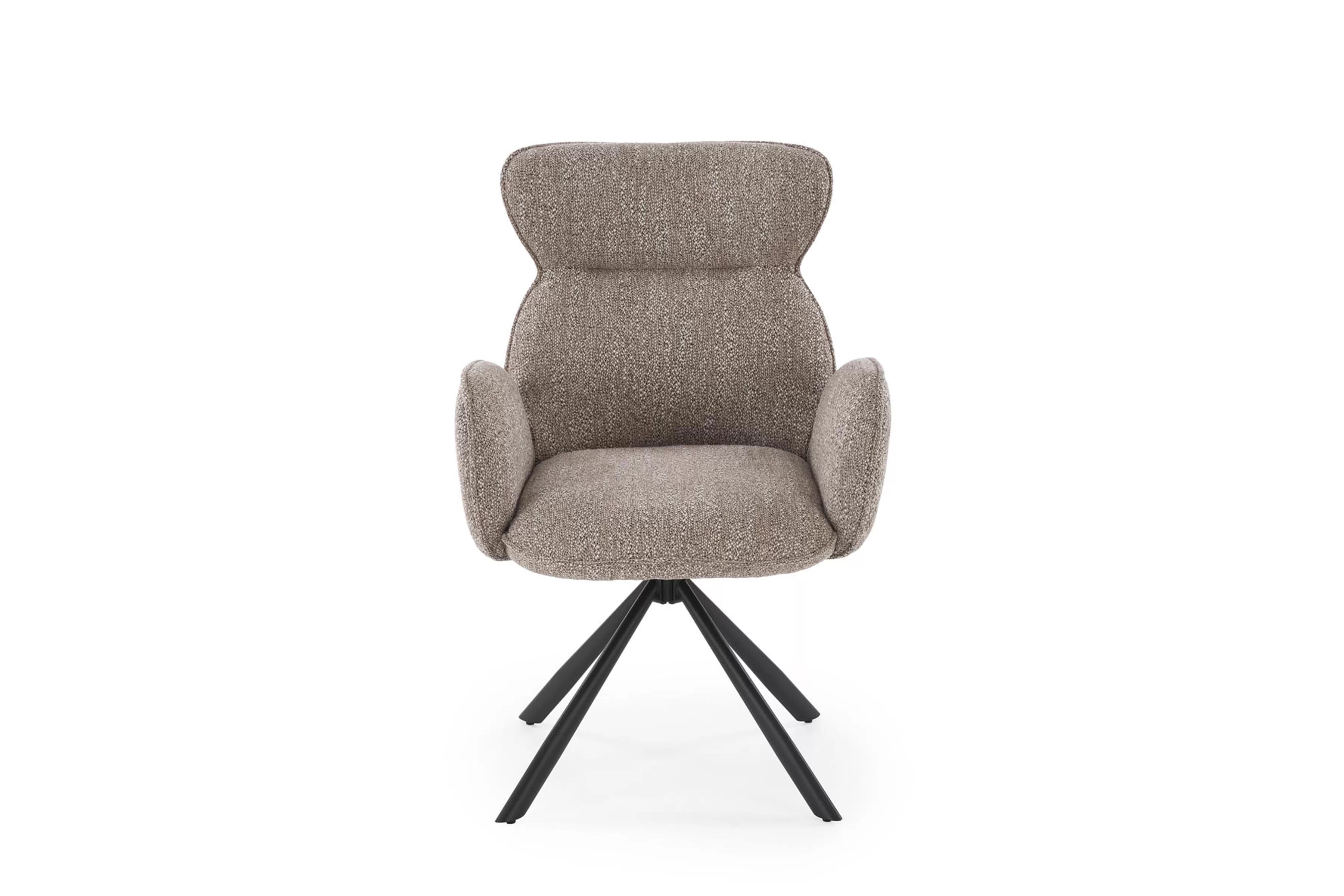 Čalouněná otočná židle Sofel - béžová / černé nohy židle čalouněné Sofel obrotowe - bezowe / černé nožičky