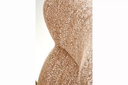 Čalouněná otočná židle Sofel - skořicová / černé nohy židle čalouněné Sofel obrotowe - cynamonowe / černé nožičky