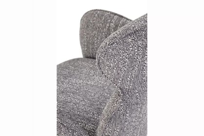 K571 Stolička Popolový (1p=2 szt) Stolička čalúnená Sofel otočna - popielate / čierny nožičky