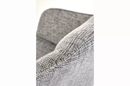 Čalúnená stolička Vellin - sivá / čierne nohy Stolička čalúnená Vellin - popol / čierny nožičky