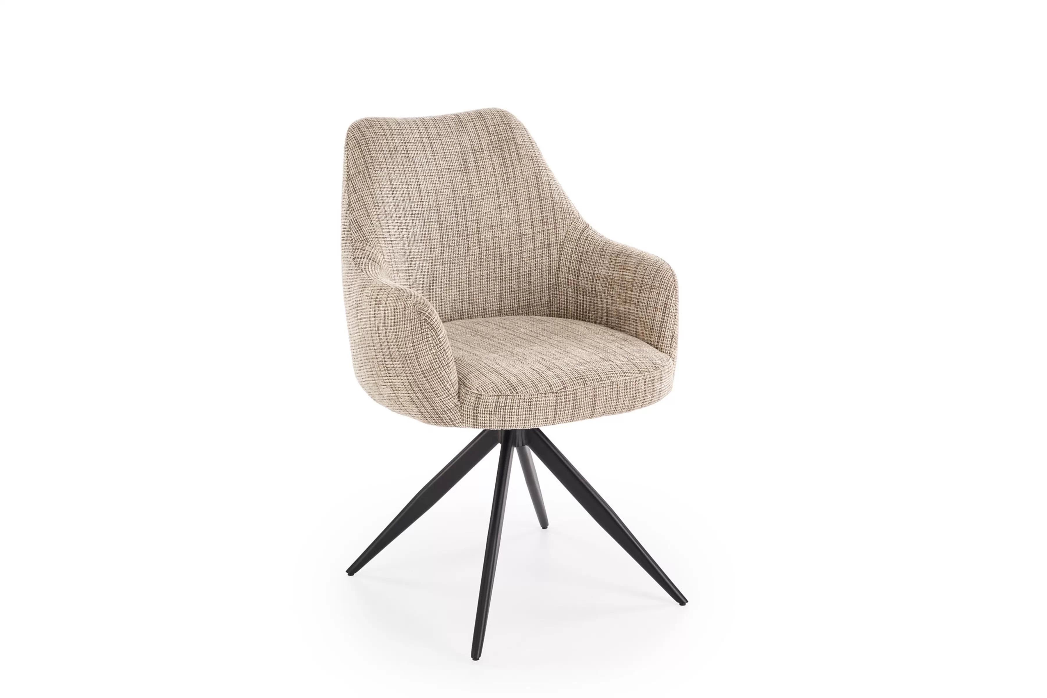 Otočná čalouněná židle Volaro - béžová / černé nožky židle čalouněné Volaro obrotowe - béžová / Nohy černá