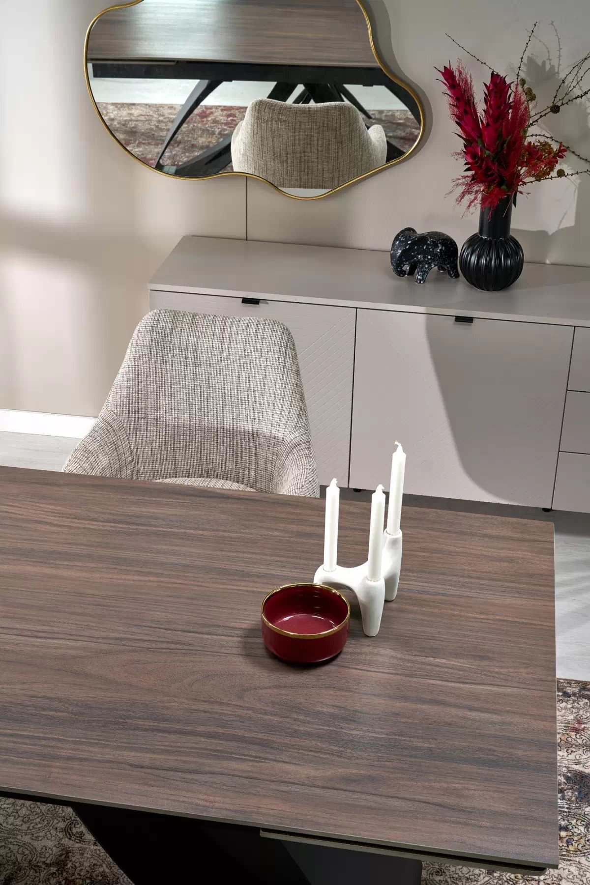 Otočná čalouněná židle Volaro - béžová / černé nožky židle čalouněné Volaro obrotowe - béžová / Nohy černá