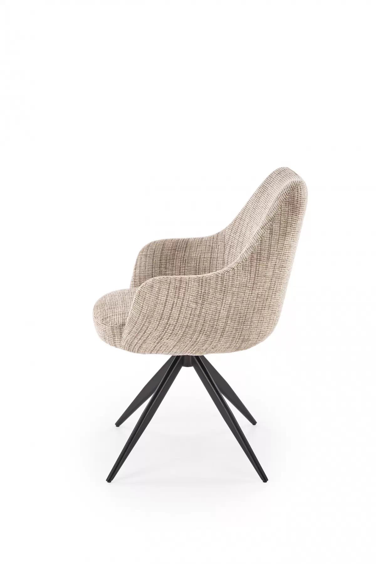 Otočná čalouněná židle Volaro - béžová / černé nožky židle čalouněné Volaro obrotowe - béžová / Nohy černá