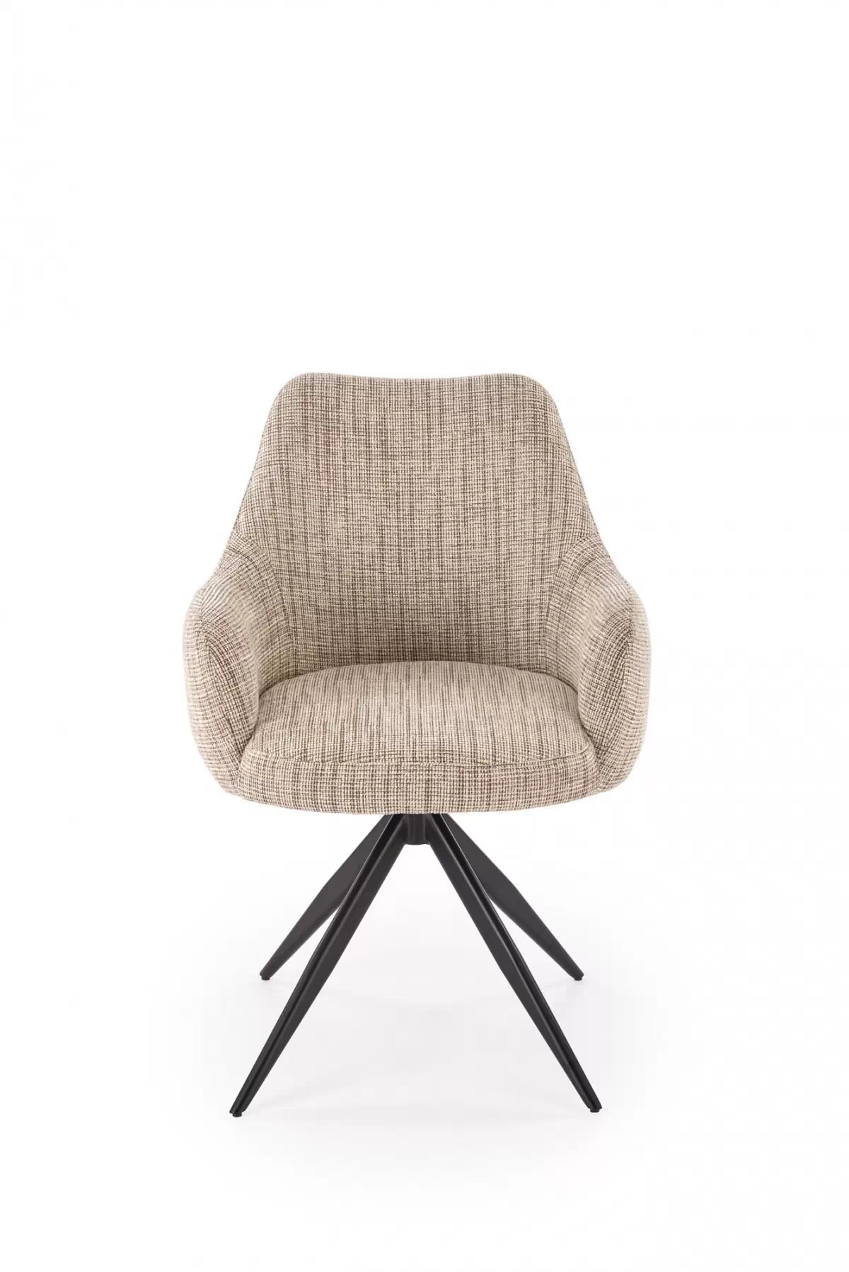 Otočná čalouněná židle Volaro - béžová / černé nožky židle čalouněné Volaro obrotowe - béžová / Nohy černá