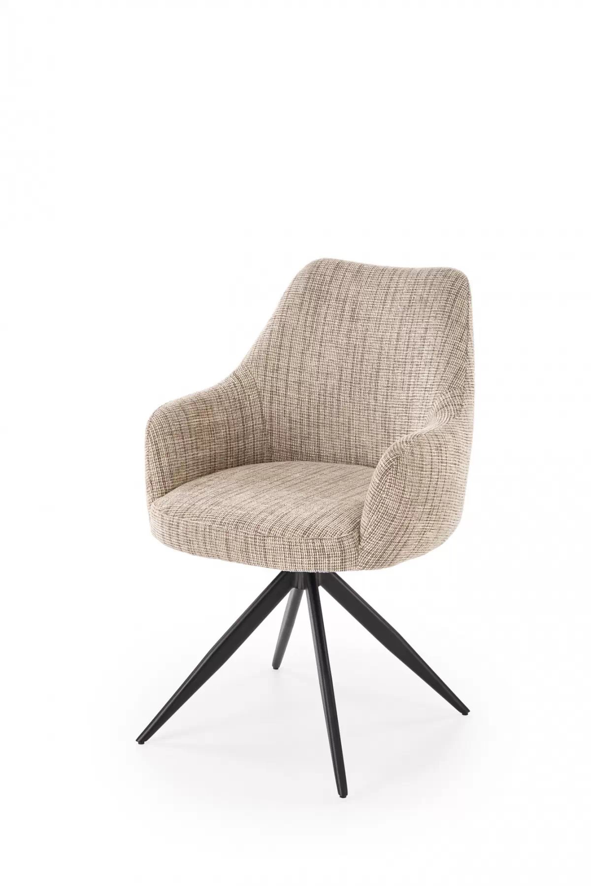 Otočná čalouněná židle Volaro - béžová / černé nožky židle čalouněné Volaro obrotowe - béžová / Nohy černá