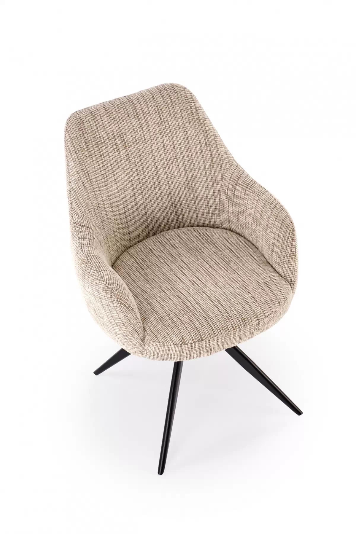 Otočná čalouněná židle Volaro - béžová / černé nožky židle čalouněné Volaro obrotowe - béžová / Nohy černá