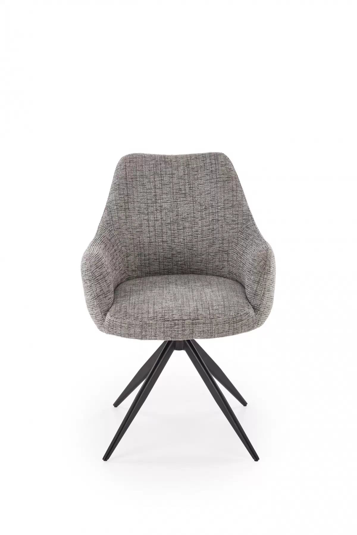 Otočná čalouněná židle Volaro - šedá / černé nožky židle čalouněné Volaro obrotowe - popelavá / Nohy černá