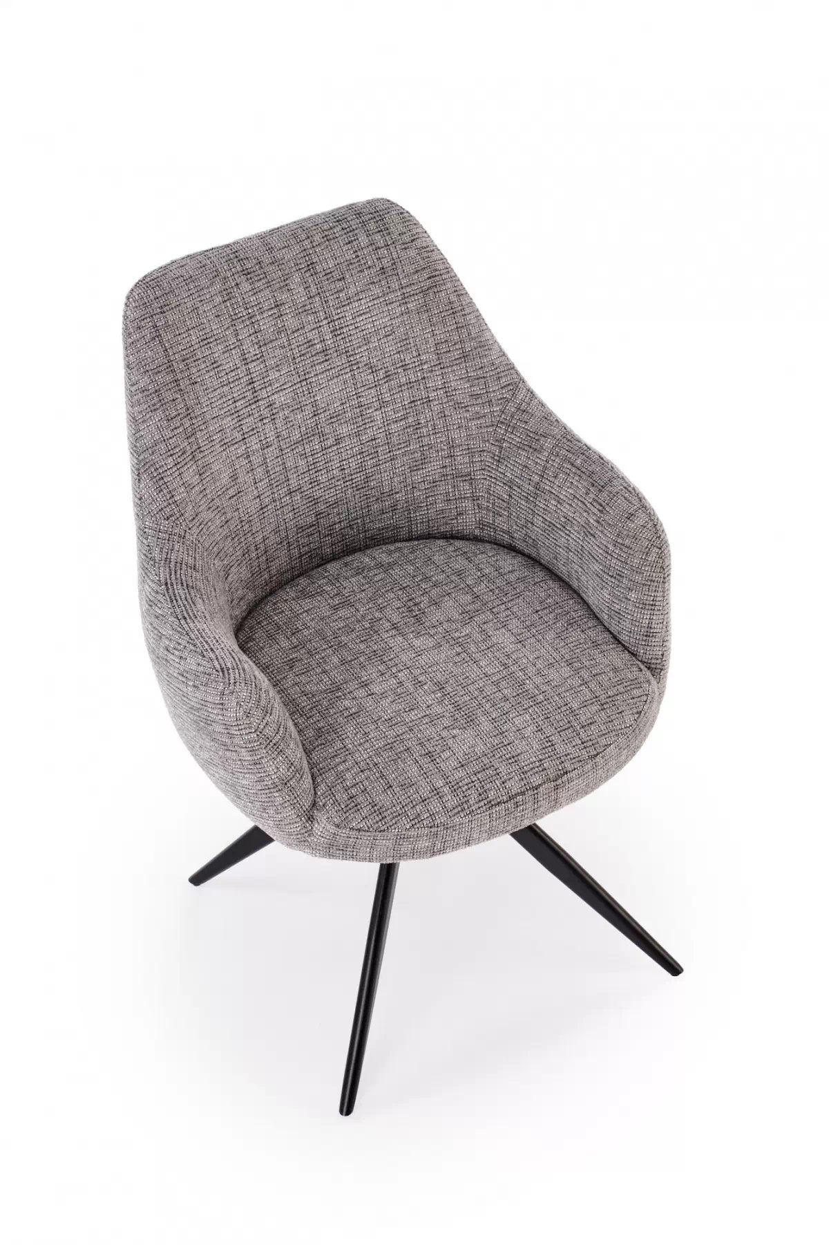 Otočná čalouněná židle Volaro - šedá / černé nožky židle čalouněné Volaro obrotowe - popelavá / Nohy černá