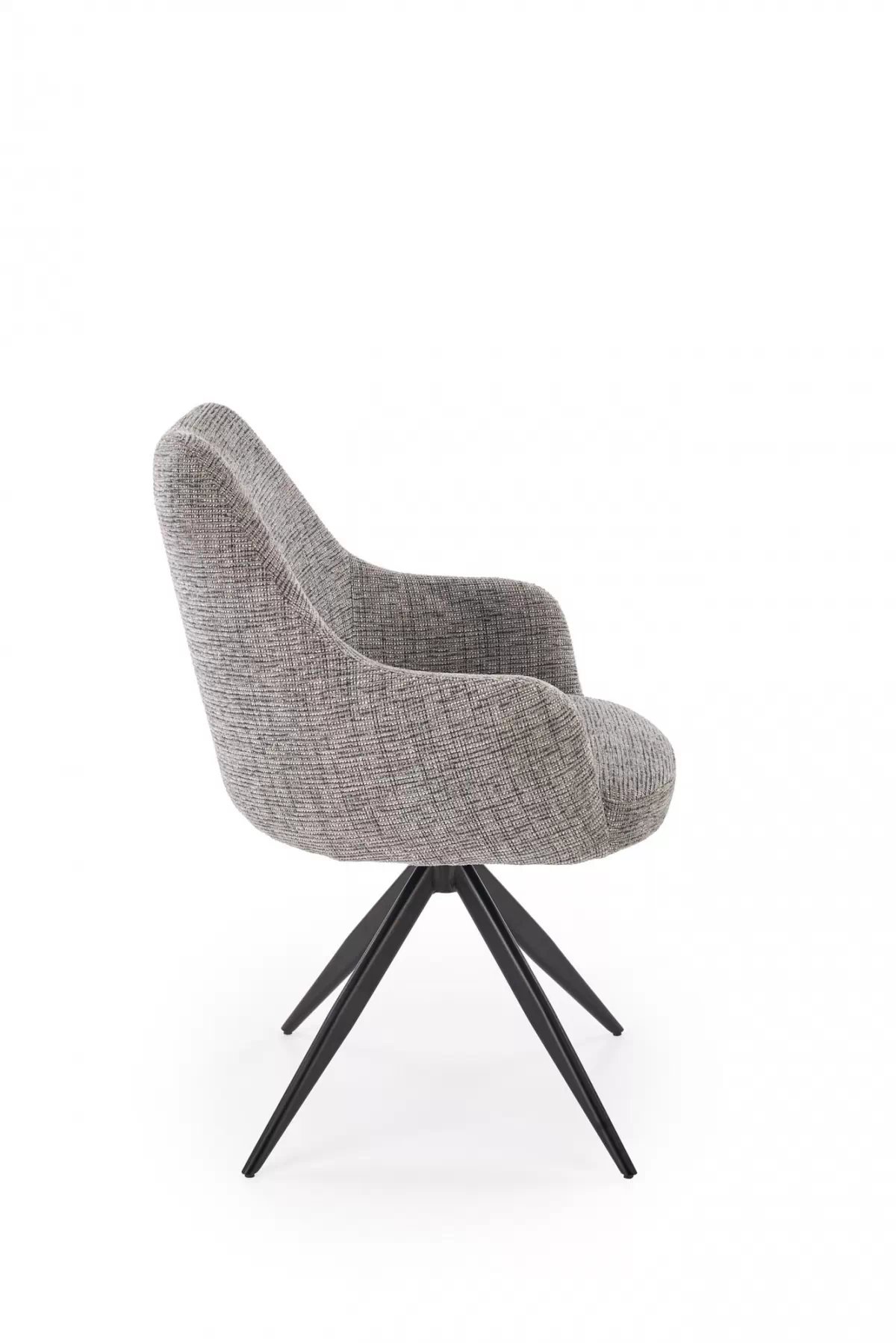 Otočná čalouněná židle Volaro - šedá / černé nožky židle čalouněné Volaro obrotowe - popelavá / Nohy černá