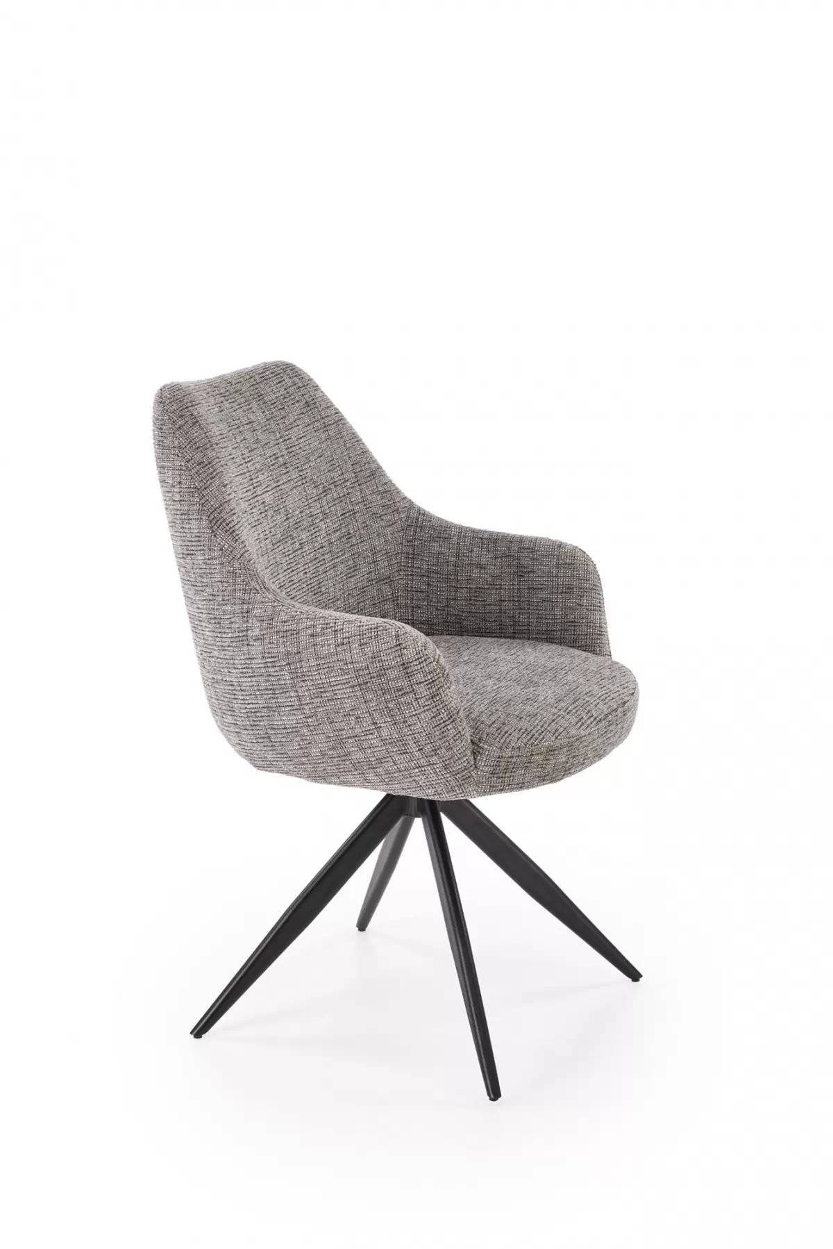 Otočná čalouněná židle Volaro - šedá / černé nožky židle čalouněné Volaro obrotowe - popelavá / Nohy černá