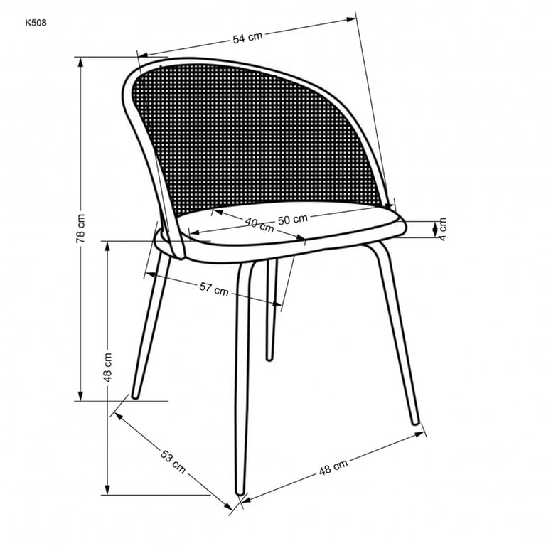 Jídelní židle K508 - tmavě zelená židle s čalouněným sedákem k508 - tmavá Zeleň