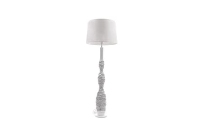 Lampa stojící Clara 02 - bílá/Stříbrný