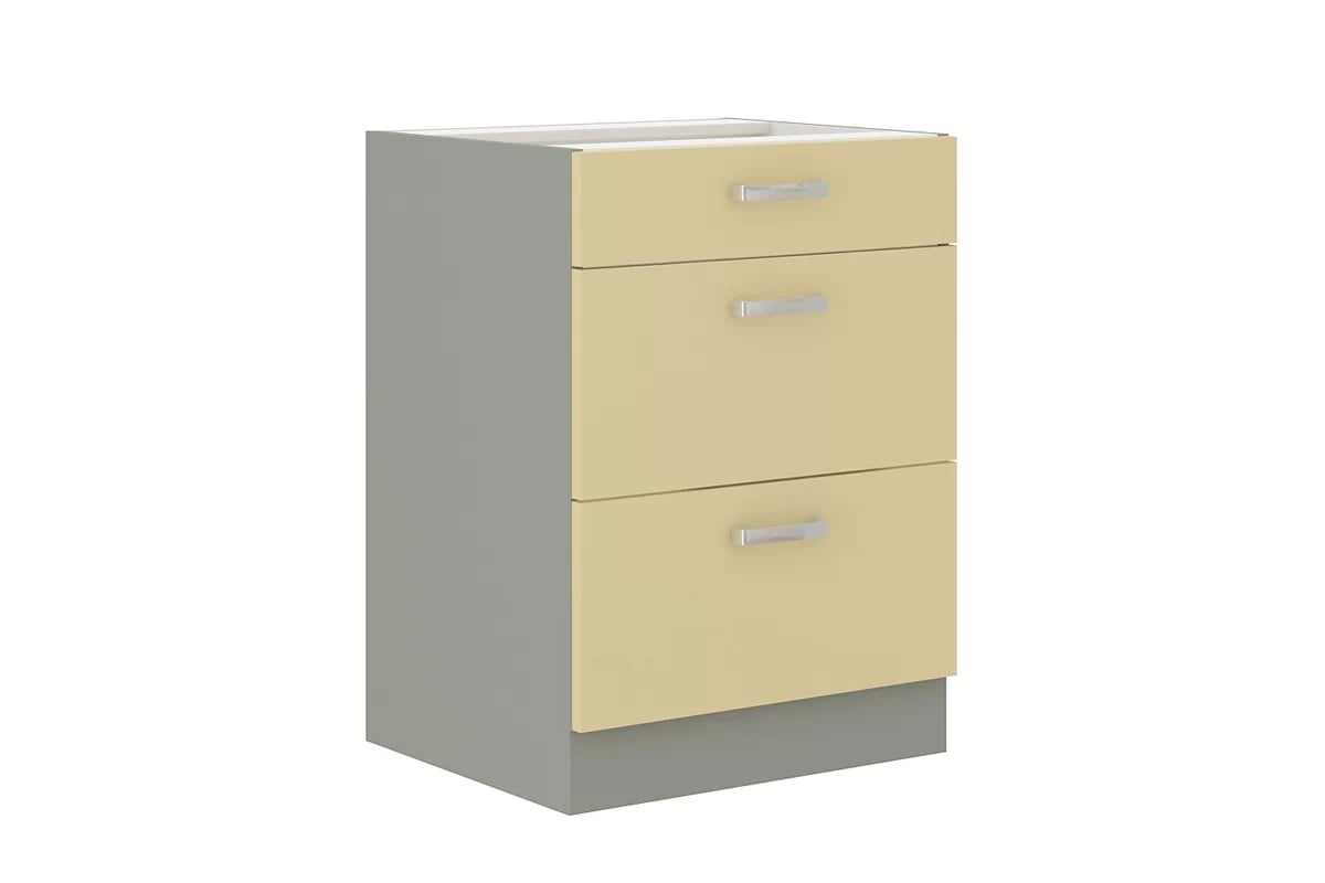 Dolní skříňka Karmen 60 D 3S BB se 3 zásuvkami Laon 60 D 3S BB - Skříňka spodní s zásuvkami