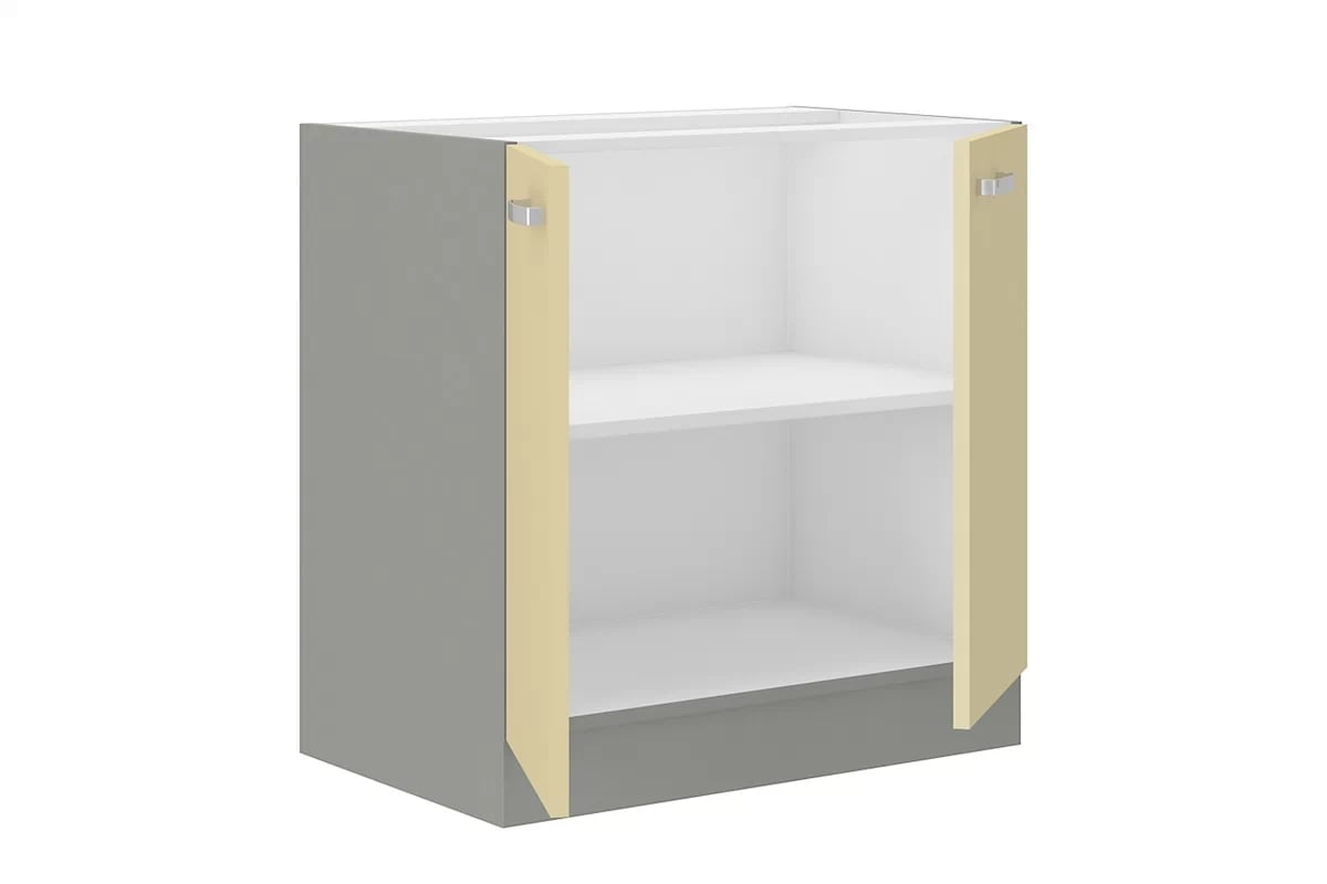 Dolní dvoudveřová skříňka Karmen 80 D 2F BB Laon 80 D 2F BB - Skříňka spodní dvoudveřová - wnetrze