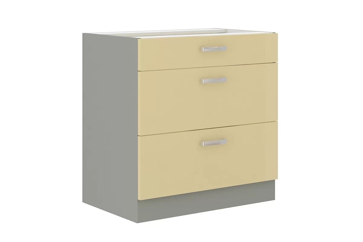 Dolní skříňka Karmen 80 D 3S BB se 3 zásuvkami Laon 80 D 3S BB - Skříňka spodní s zásuvkami