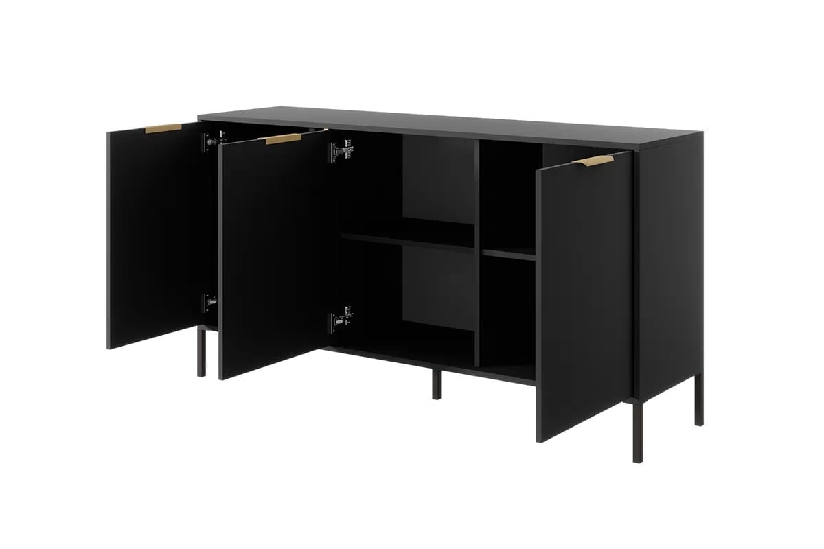 Komoda Interi 150 cm - antracitová Komoda trojdverová Interi 150 cm - Antracytová 