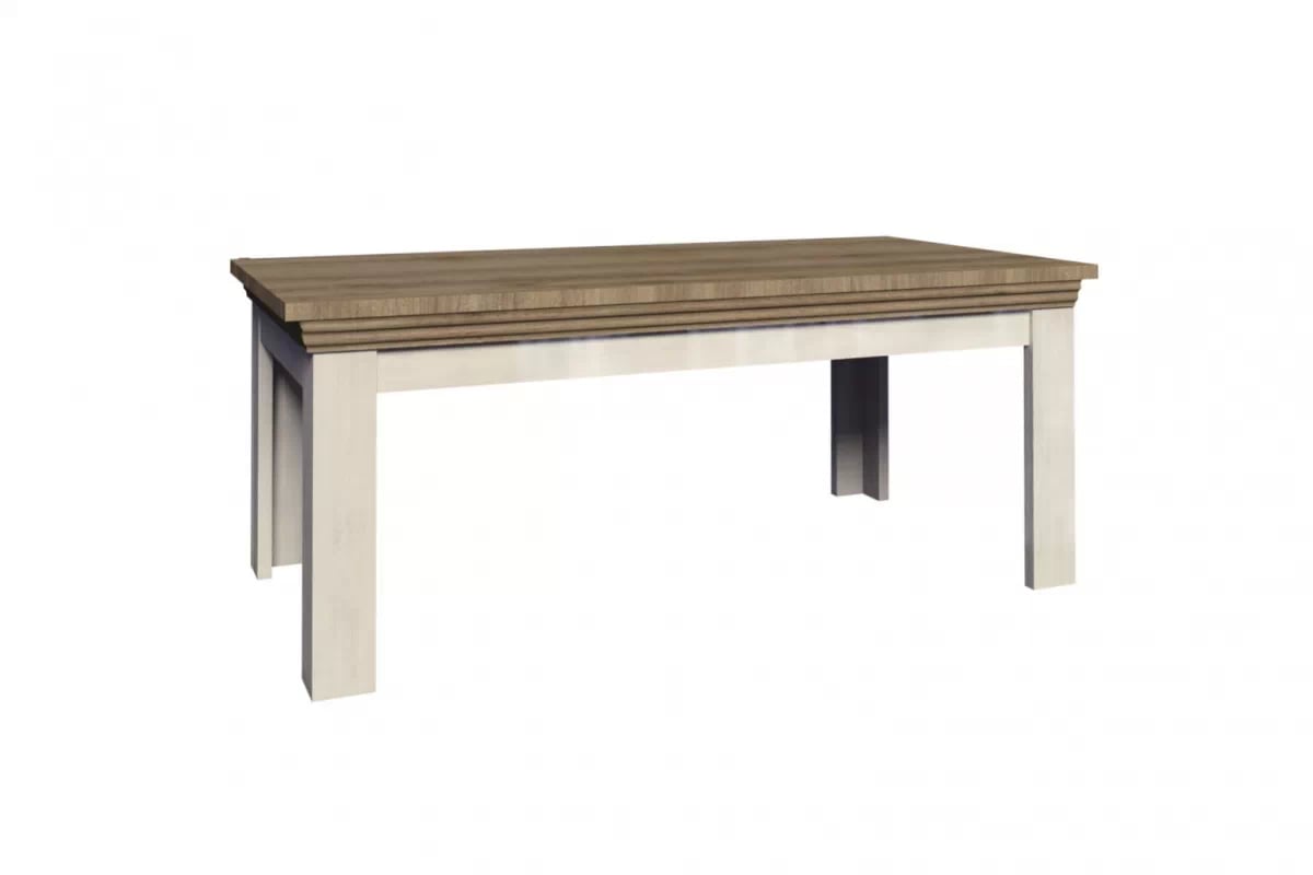 Konferenčný stolík Royal LN2 - Borovica Nordic/Divoký dub - Koncovka Série Konferenčný Stolík do obývacej izby Royal 125x65 cm - Borovica Nordic/Divoký dub