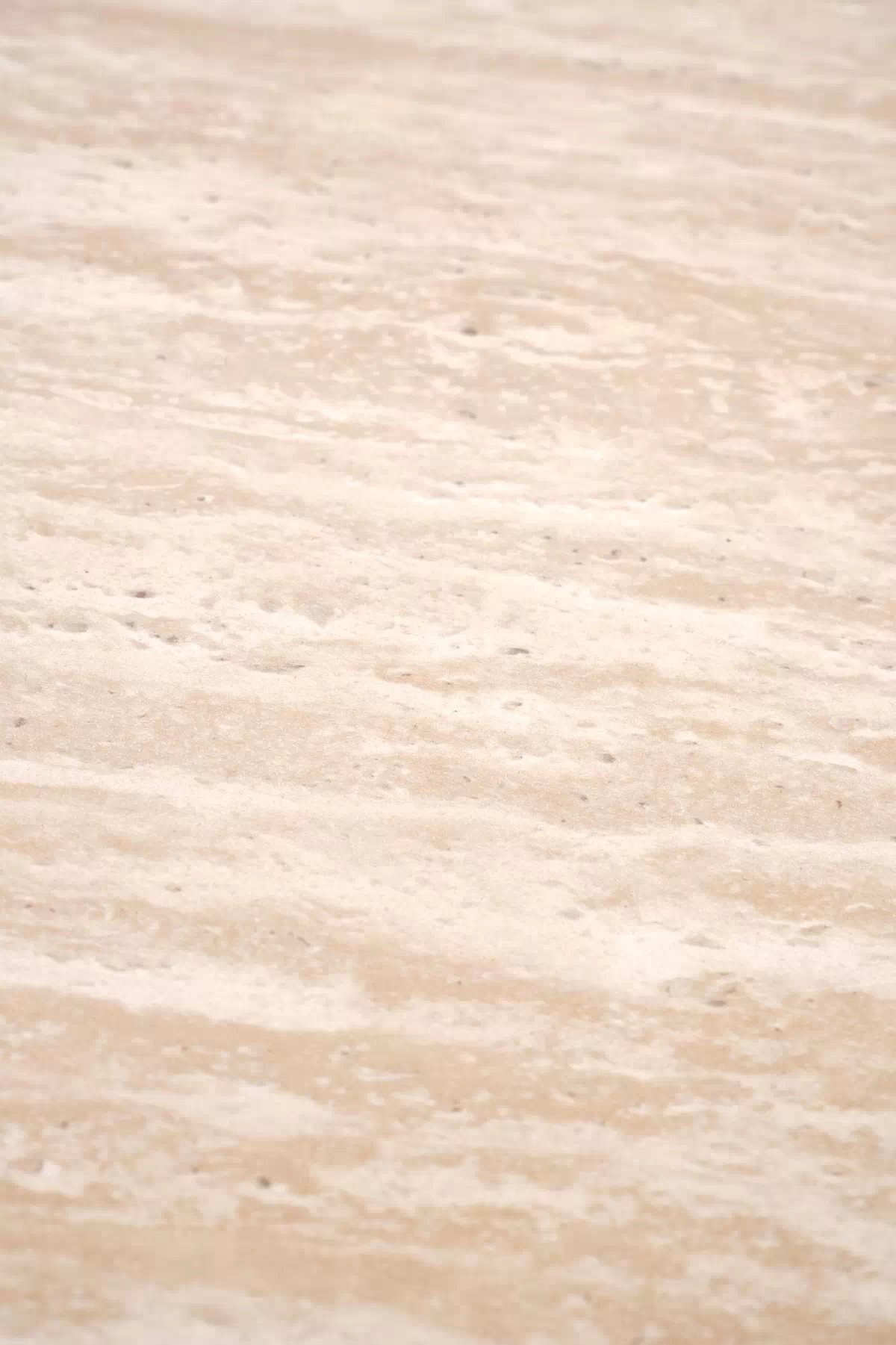 Konferenční stolek Dorotea S 50 cm - travertin / ořechová Konferenční stolek okragla Dorotea S 50 cm pro obývacího pokoje - travertin / ořechový