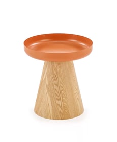 Konferenčný stolík Gina 40 cm - prírodný dekor / škoricové nožičky