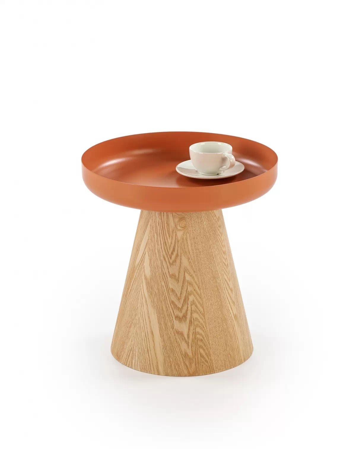 Konferenční stolek Gina 40 cm - přírodní / skořicová Konferenční stolek okragla Gina 40 cm pro obývacího pokoje - přírodní / skořicová