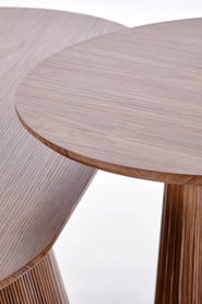 Konferenčný stolík Gisela 60 cm - orechový dekor Konferenčný stolík okragla Gisela 60 cm do obývacej izby - orieškový